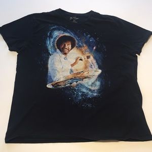 Official Bob Ross Brand Graphic T-Shirt